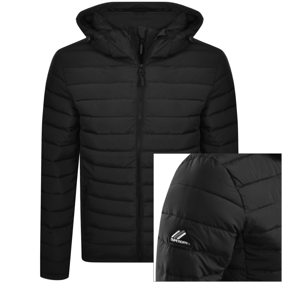 Alternative Image for ProductSuperdry Hooded Padded Jacket Black1